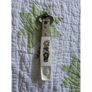 60s 70s Bonny Corkscrew Mushroom Bottle Opener White Stainless Steel